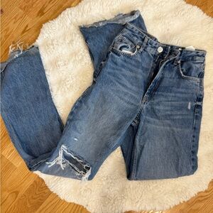 ZARA HIGH RISE straight leg